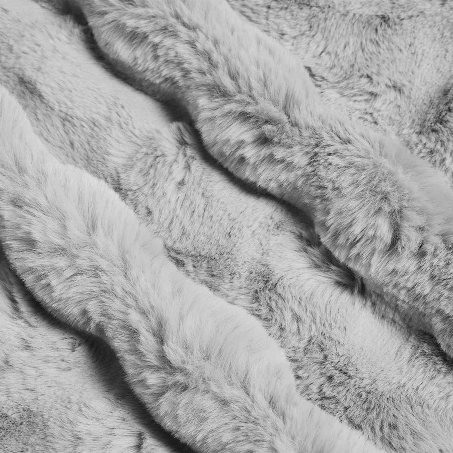 Neppels Konijnenbont Deken Grijs 240 x 270 cm Polyester