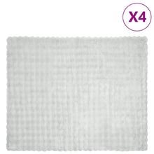 Neppels Konijnenbont Deken 4 pcs Grijs 130 x 150 cm Polyester