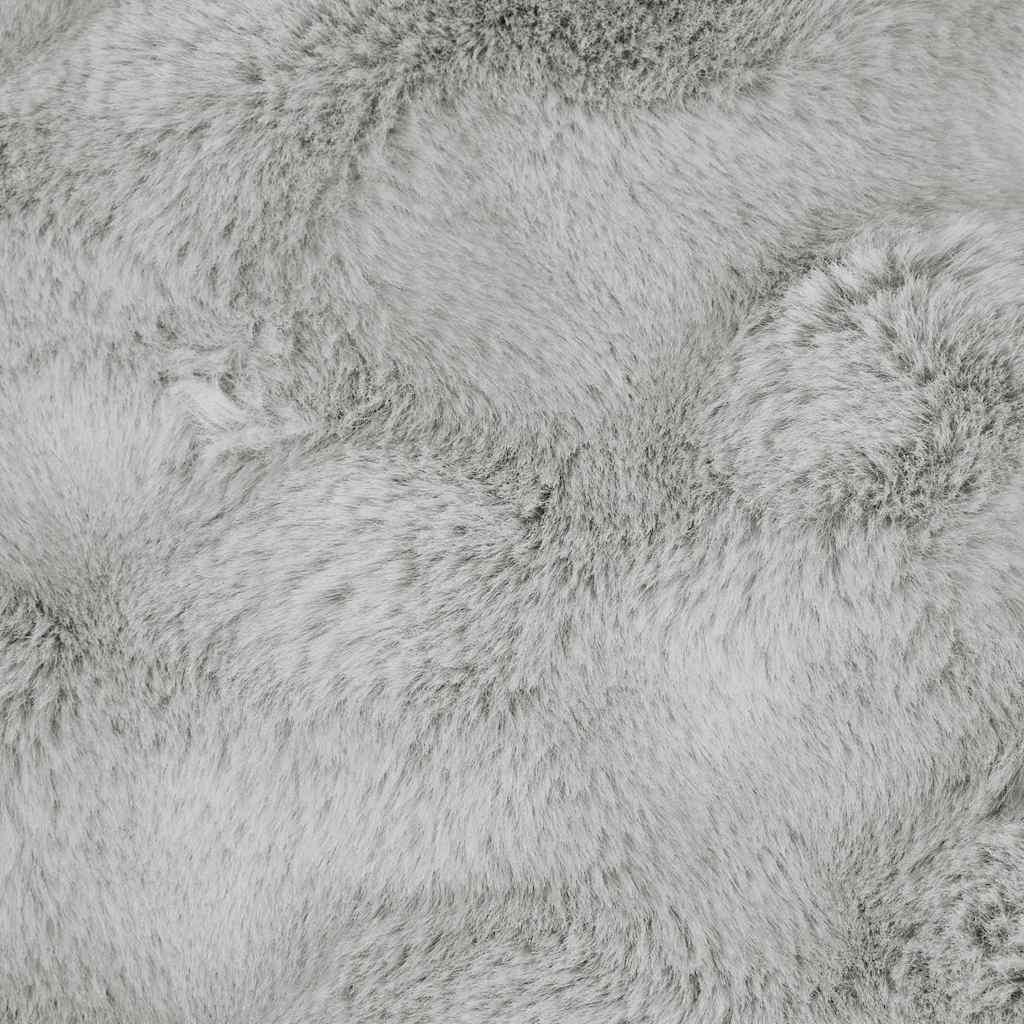 Neppels Konijnenbont Deken 4 pcs Grijs 150 x 220 cm Polyester