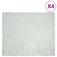 Neppels Konijnenbont Deken 4 pcs Grijs 220 x 240 cm Polyester