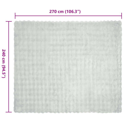 Neppels Konijnenbont Deken 4 pcs Grijs 240 x 270 cm Polyester