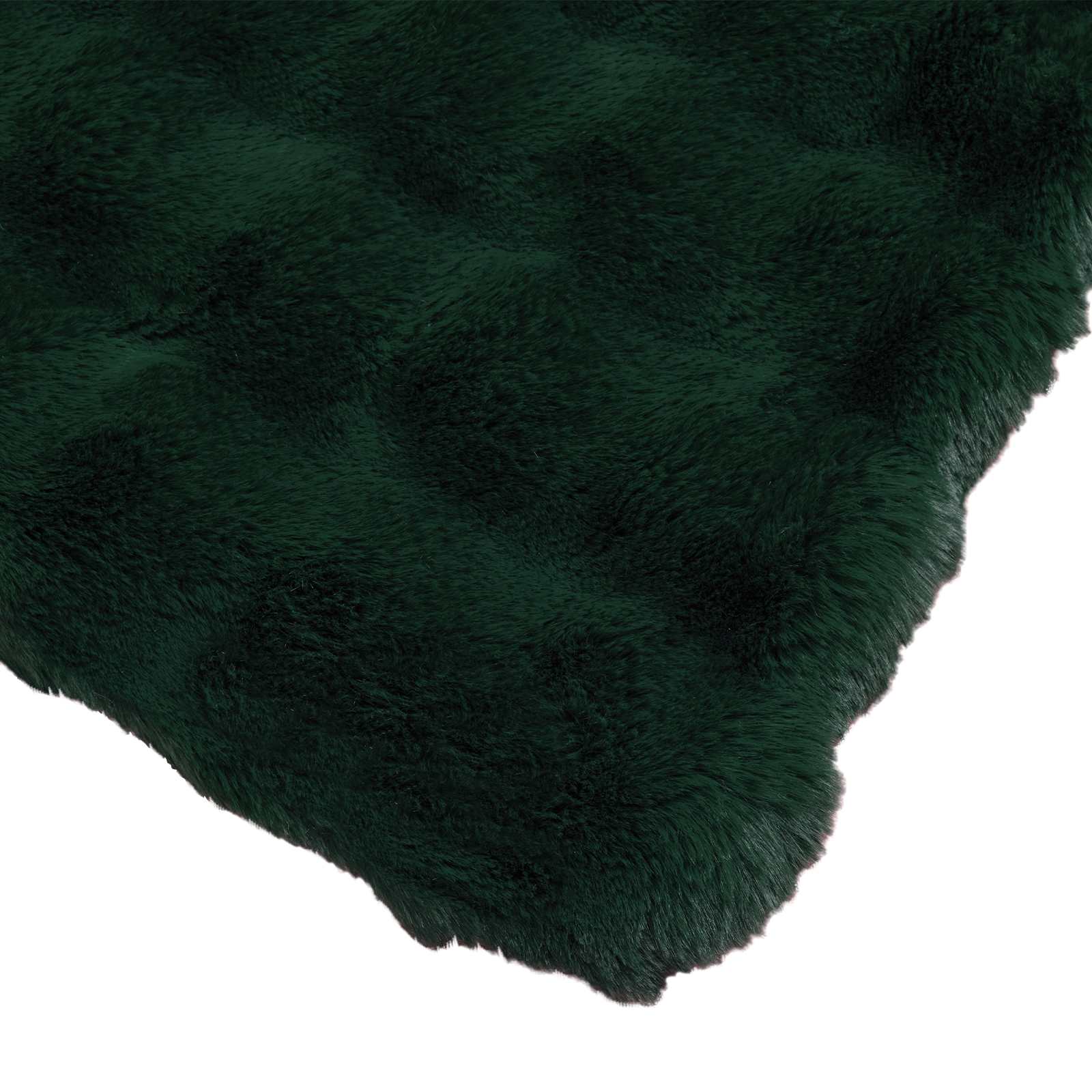 Neppels Konijnenbont Deken Donkergroen 220 x 240 cm Polyester