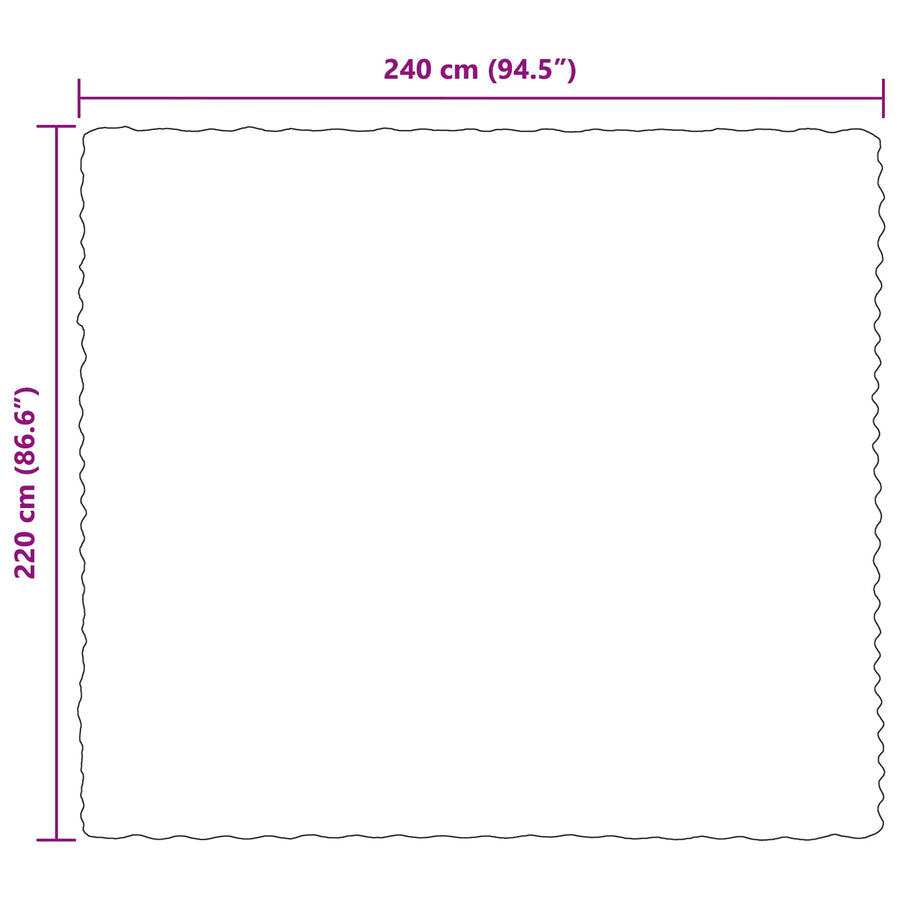 Neppels Konijnenbont Deken Donkergroen 220 x 240 cm Polyester
