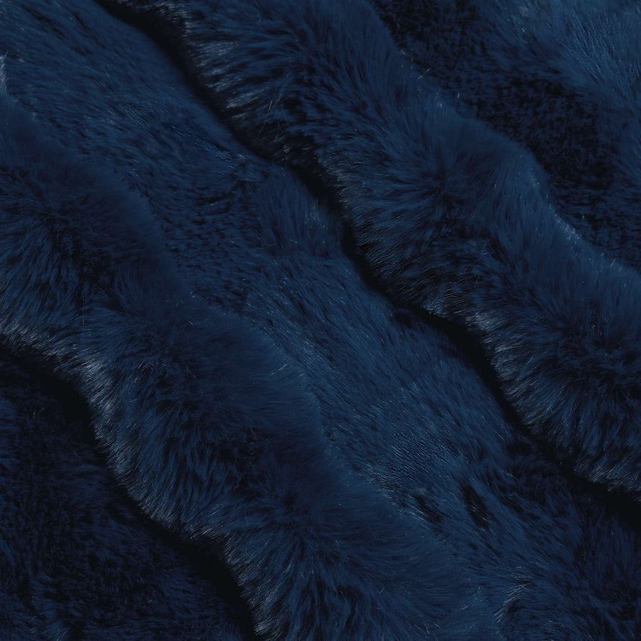 Neppels Konijnenbont Deken Marineblauw 130 x 150 cm Polyester