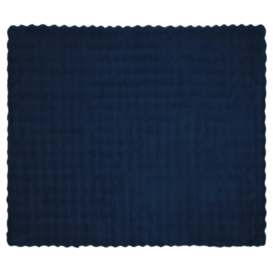 Neppels Konijnenbont Deken Marineblauw 130 x 150 cm Polyester