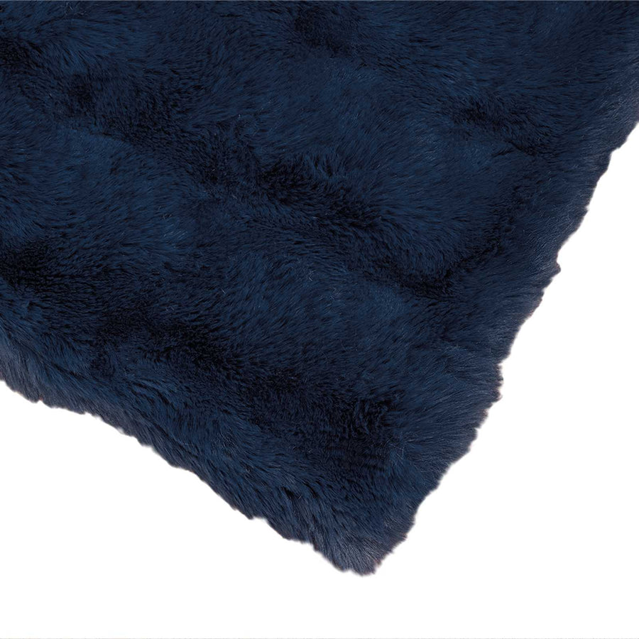 Neppels Konijnenbont Deken Marineblauw 240 x 270 cm Polyester