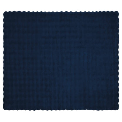 Neppels Konijnenbont Deken Marineblauw 240 x 270 cm Polyester