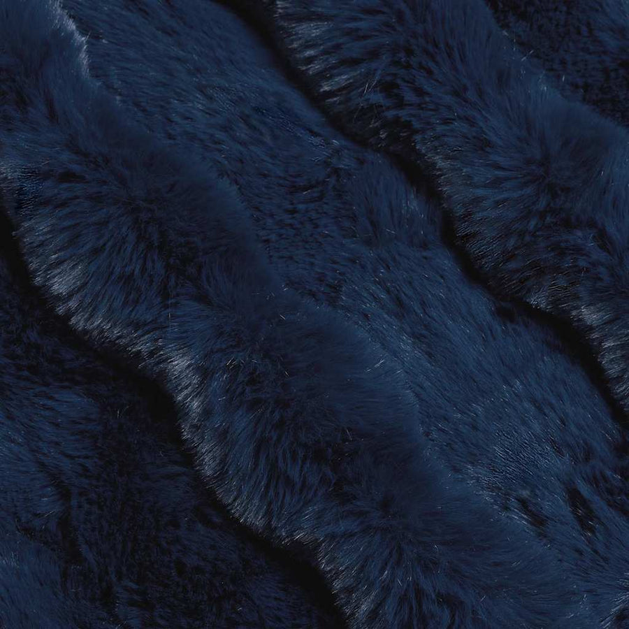 Neppels Konijnenbont Deken 4 pcs Marineblauw 220 x 240 cm