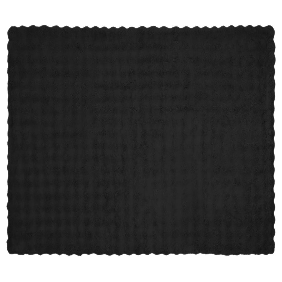Neppels Konijnenbont Deken Zwart 130 x 150 cm Polyester