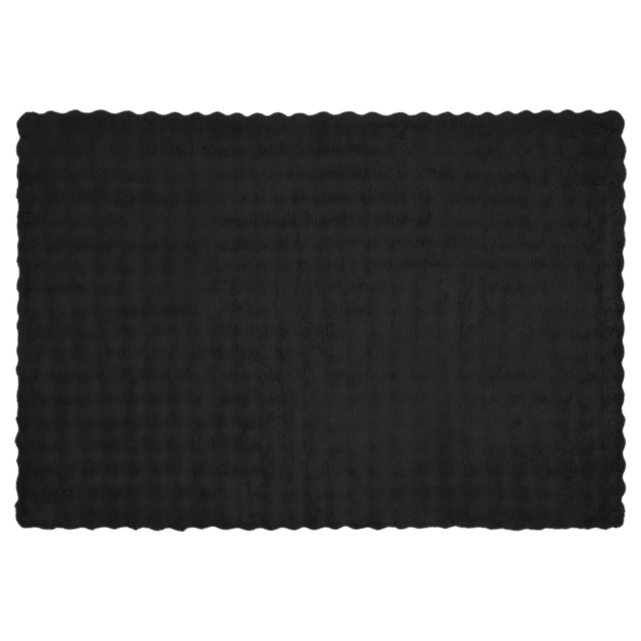 Neppels Konijnenbont Deken Zwart 150 x 220 cm Polyester