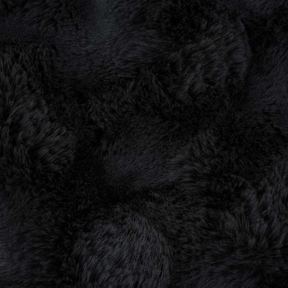 Neppels Konijnenbont Deken 4 pcs Zwart 150 x 220 cm Polyester