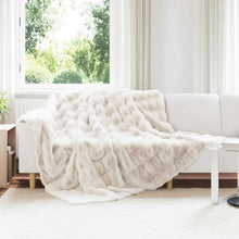 Neppels Konijnenbont Deken Wit 240 x 270 cm Polyester