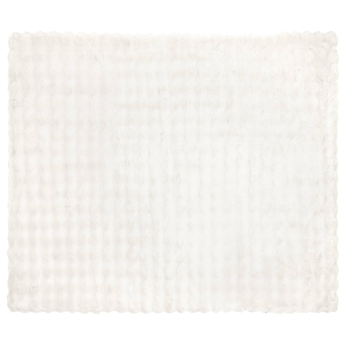 Neppels Konijnenbont Deken Wit 240 x 270 cm Polyester