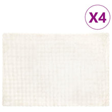 Neppels Konijnenbont Deken 4 pcs Wit 150 x 220 cm Polyester