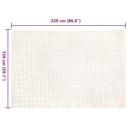 Neppels Konijnenbont Deken 4 pcs Wit 150 x 220 cm Polyester