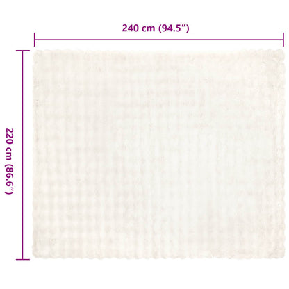 Neppels Konijnenbont Deken 4 pcs Wit 220 x 240 cm Polyester