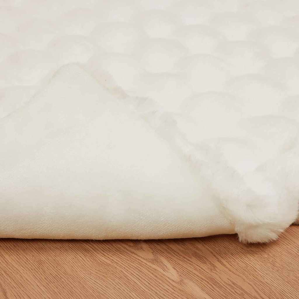 Neppels Konijnenbont Deken 4 pcs Wit 240 x 270 cm Polyester
