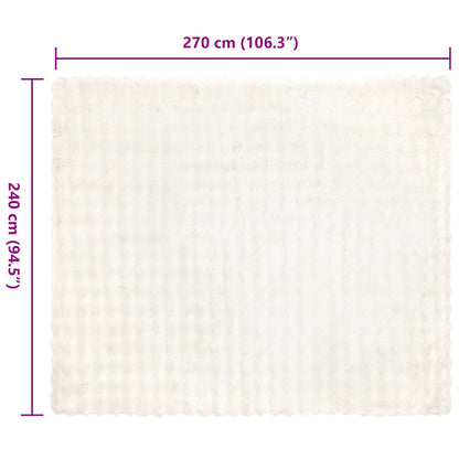Neppels Konijnenbont Deken 4 pcs Wit 240 x 270 cm Polyester