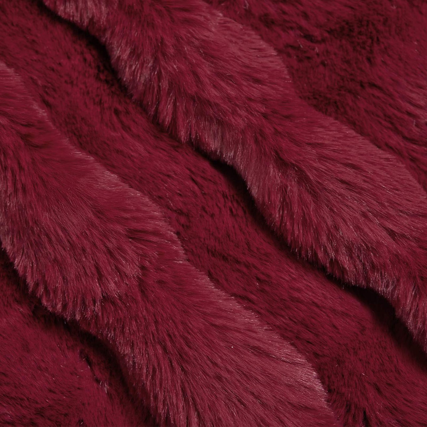 Neppels Konijnenbont Deken Bordeaux Rood 130 x 150 cm Polyester