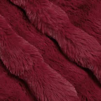 Neppels Konijnenbont Deken Bordeaux Rood 130 x 150 cm Polyester