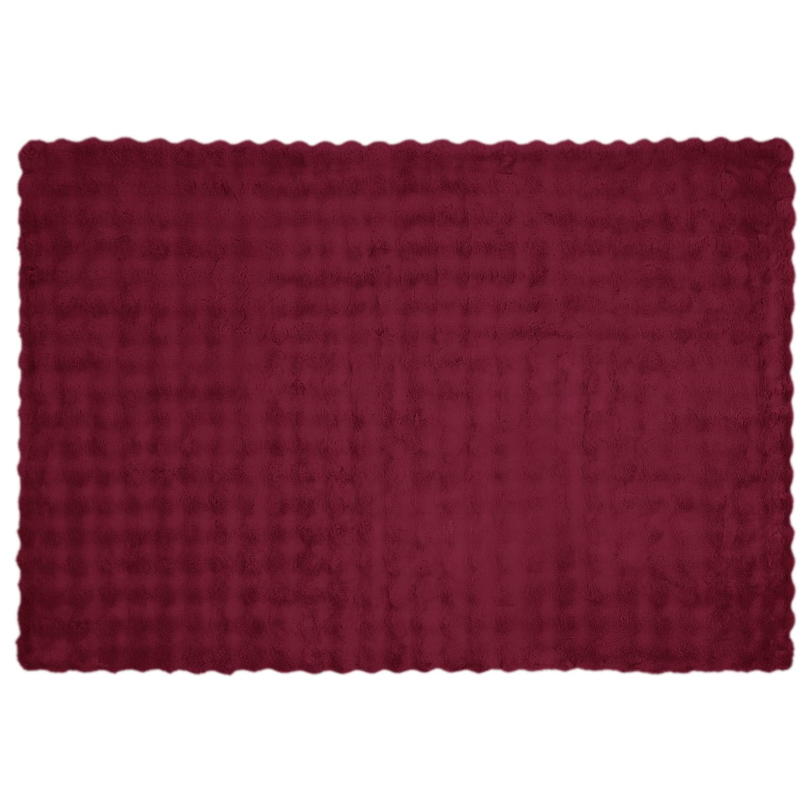 Neppels Konijnenbont Deken Bordeaux Rood 130 x 150 cm Polyester