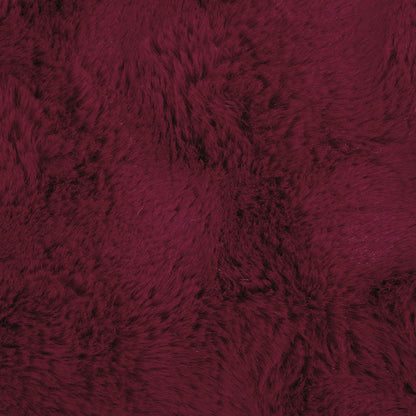 Neppels Konijnenbont Deken 4 pcs Bordeaux Rood 130 x 150 cm