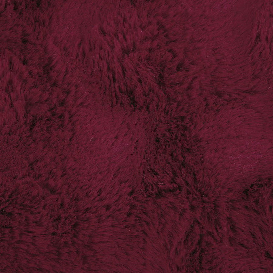 Neppels Konijnenbont Deken 4 pcs Bordeaux Rood 130 x 150 cm