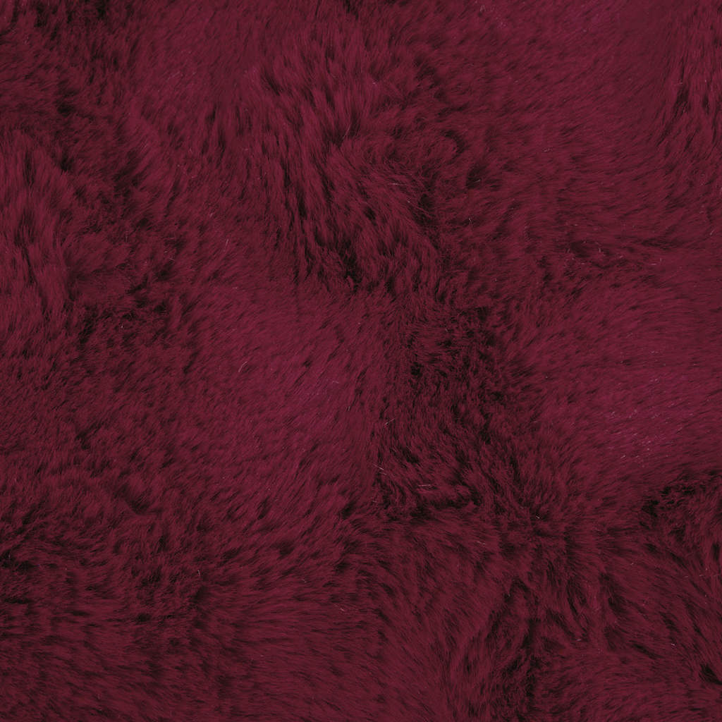 Neppels Konijnenbont Deken 4 pcs Bordeaux Rood 150 x 220 cm