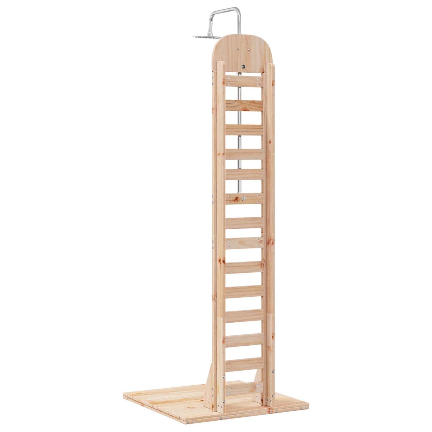 Buitendouche 223 cm Massief grenenhout en roestvrij staal