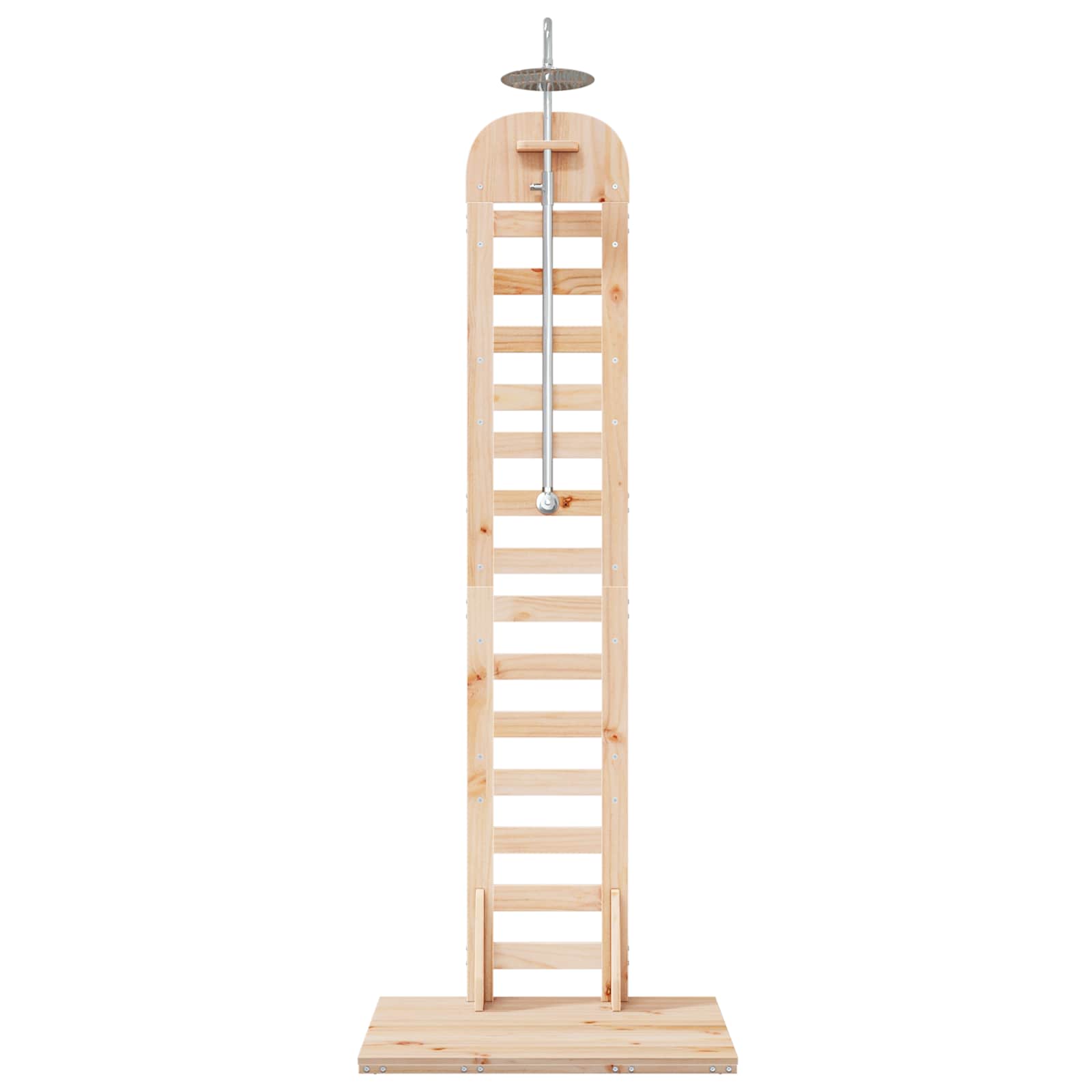 Buitendouche 223 cm Massief grenenhout en roestvrij staal
