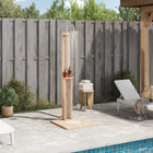 Buitendouche 75x76x217 cm massief grenenhout naturel