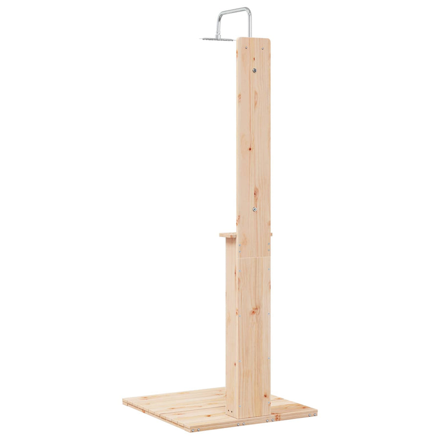 Buitendouche Naturel 75 x 76 x 217 cm Massief grenenhout