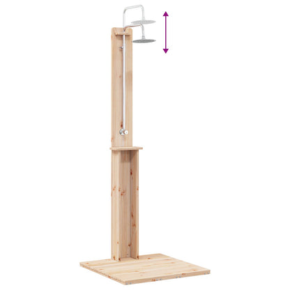 Buitendouche Naturel 75 x 76 x 217 cm Massief grenenhout