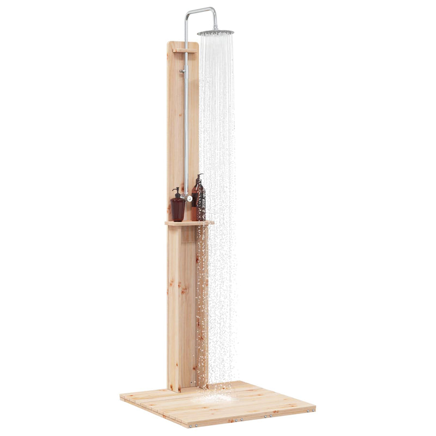 Buitendouche Naturel 75 x 76 x 217 cm Massief grenenhout