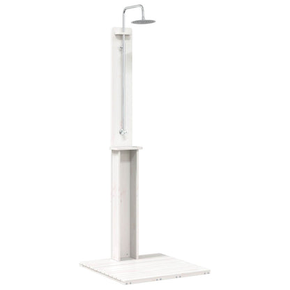 Buitendouche Wit 75 x 76 x 217 cm Massief grenenhout