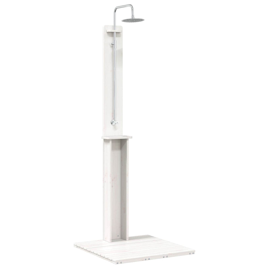 Buitendouche Wit 75 x 76 x 217 cm Massief grenenhout