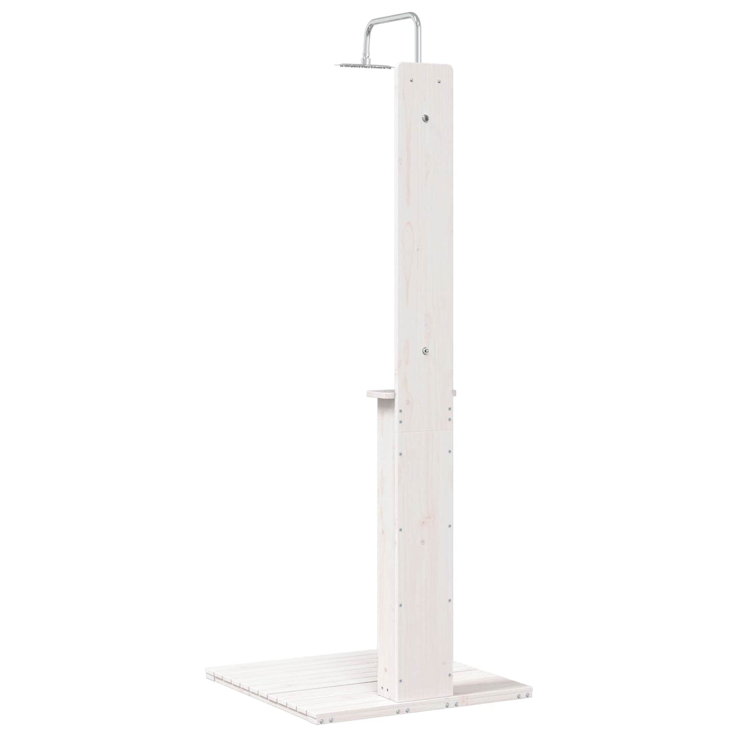 Buitendouche Wit 75 x 76 x 217 cm Massief grenenhout