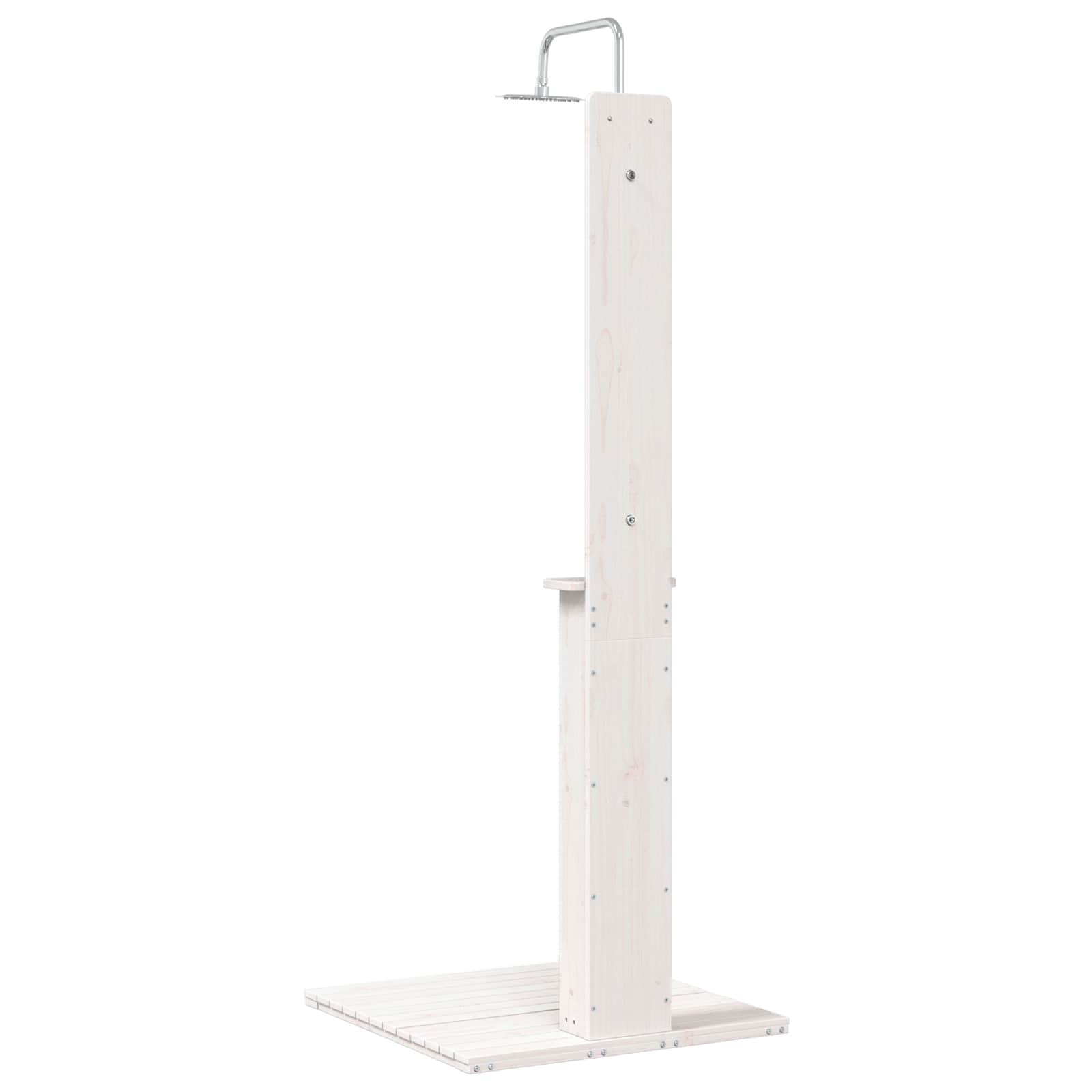 Buitendouche Wit 75 x 76 x 217 cm Massief grenenhout