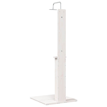 Buitendouche Wit 75 x 76 x 217 cm Massief grenenhout