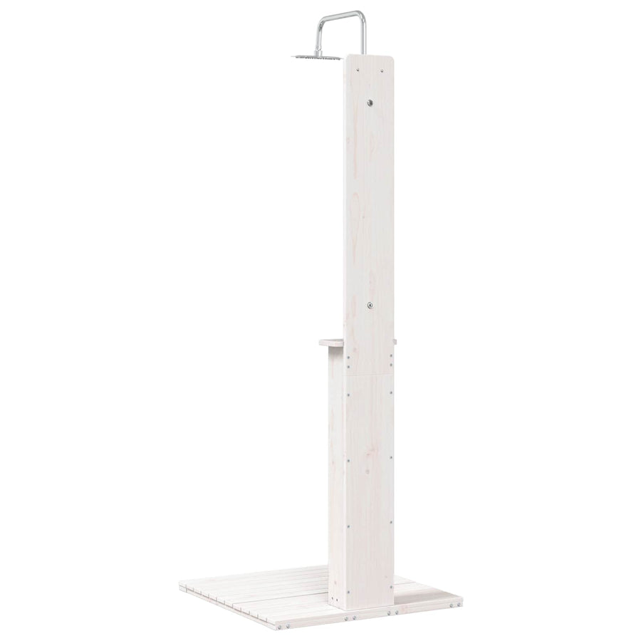 Buitendouche Wit 75 x 76 x 217 cm Massief grenenhout