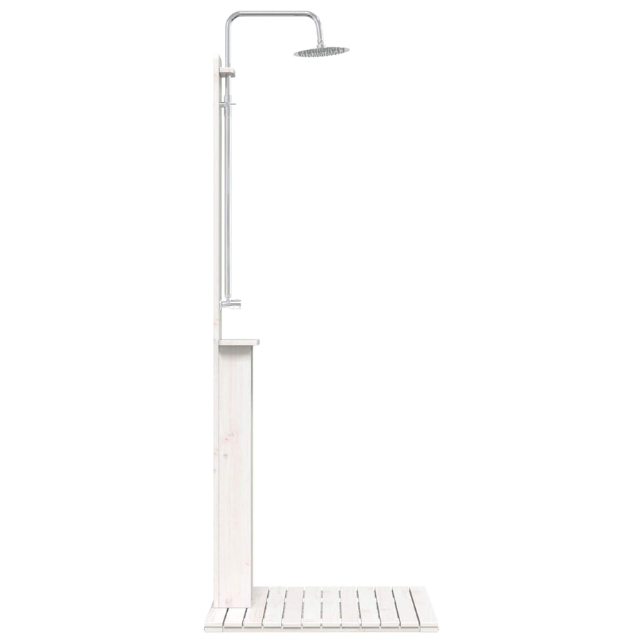 Buitendouche Wit 75 x 76 x 217 cm Massief grenenhout