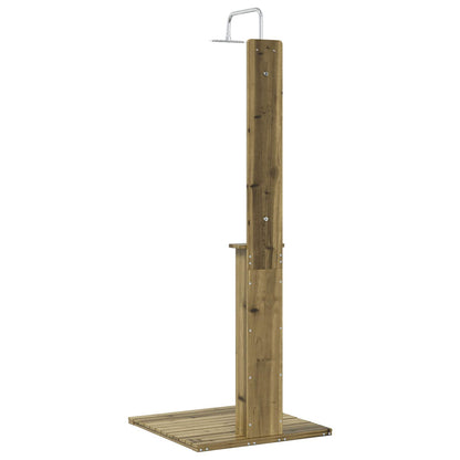 Buitendouche Naturel 75 x 76 x 217 cm Geïmpregneerd grenenhout
