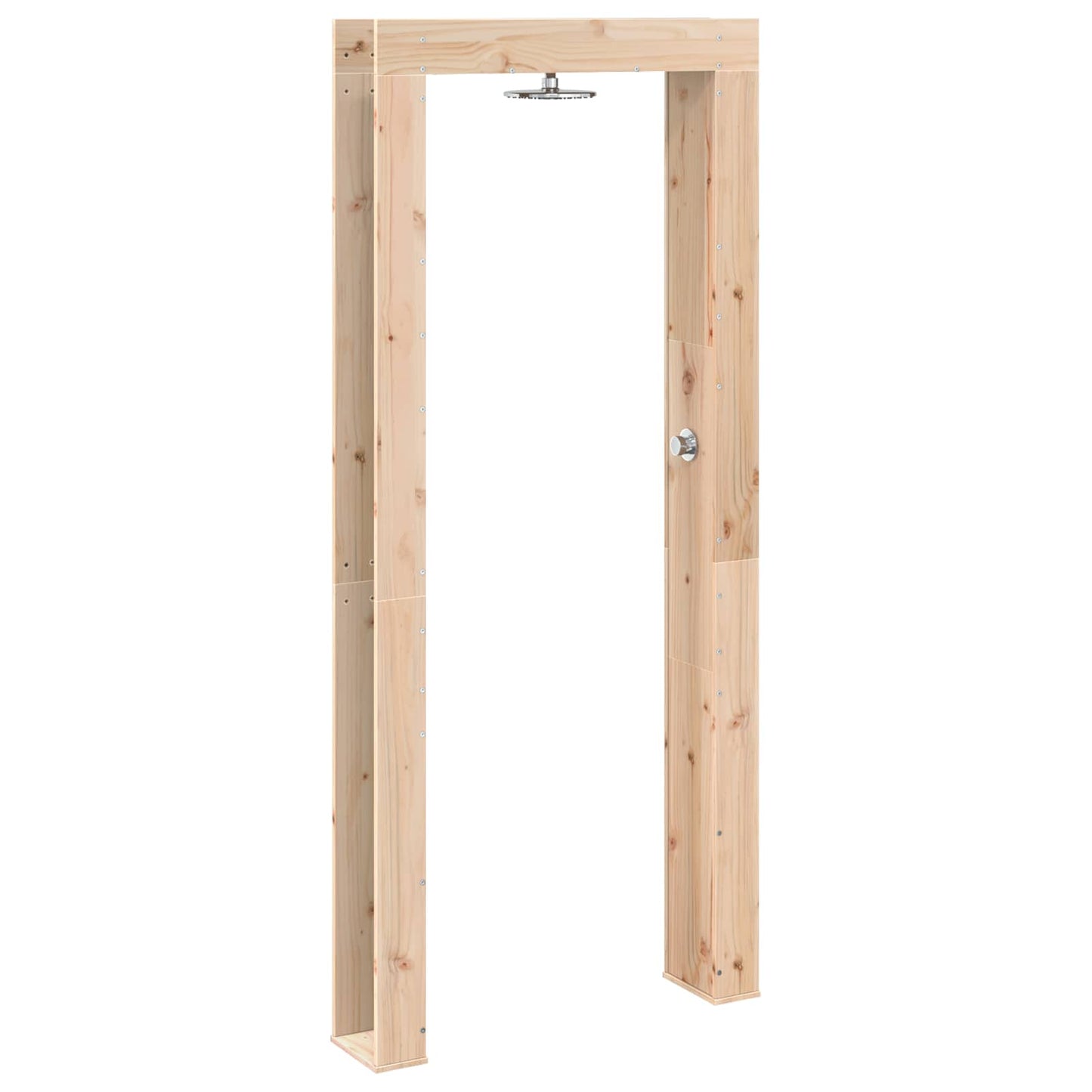 Buitendouche 226 cm Massief grenenhout en roestvrij staal