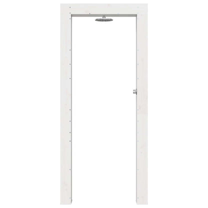 Buitendouche 226 cm Massief grenenhout en roestvrij staal Wit