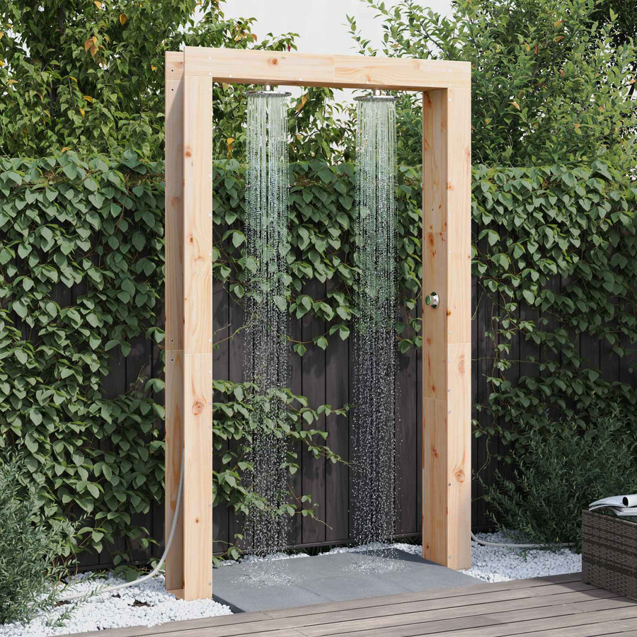 Buitendouche Naturel 137 x 23 x 226 cm Massief grenenhout