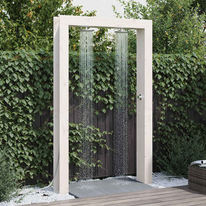 Buitendouche Wit 137 x 23 x 226 cm Massief grenenhout