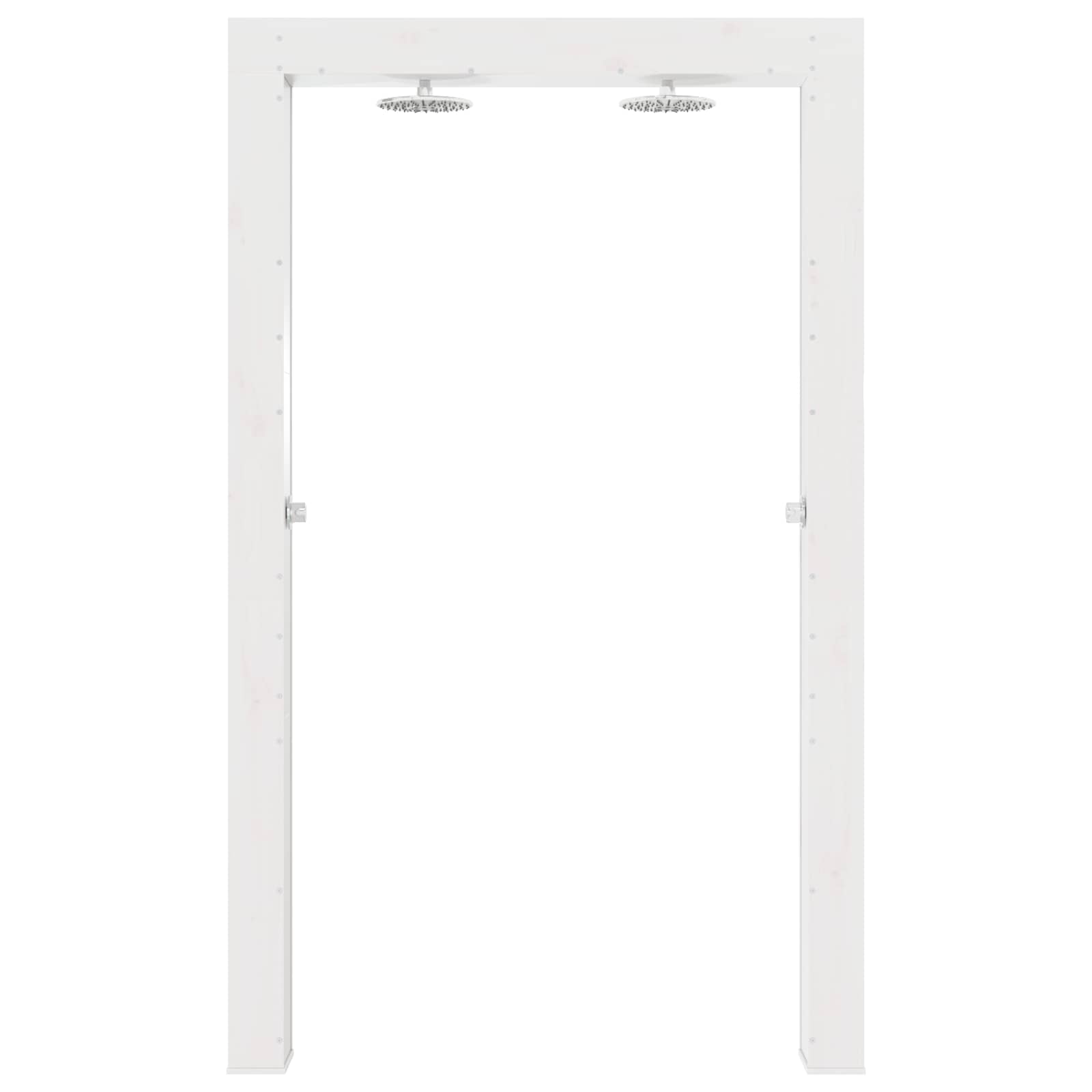 Buitendouche Wit 137 x 23 x 226 cm Massief grenenhout