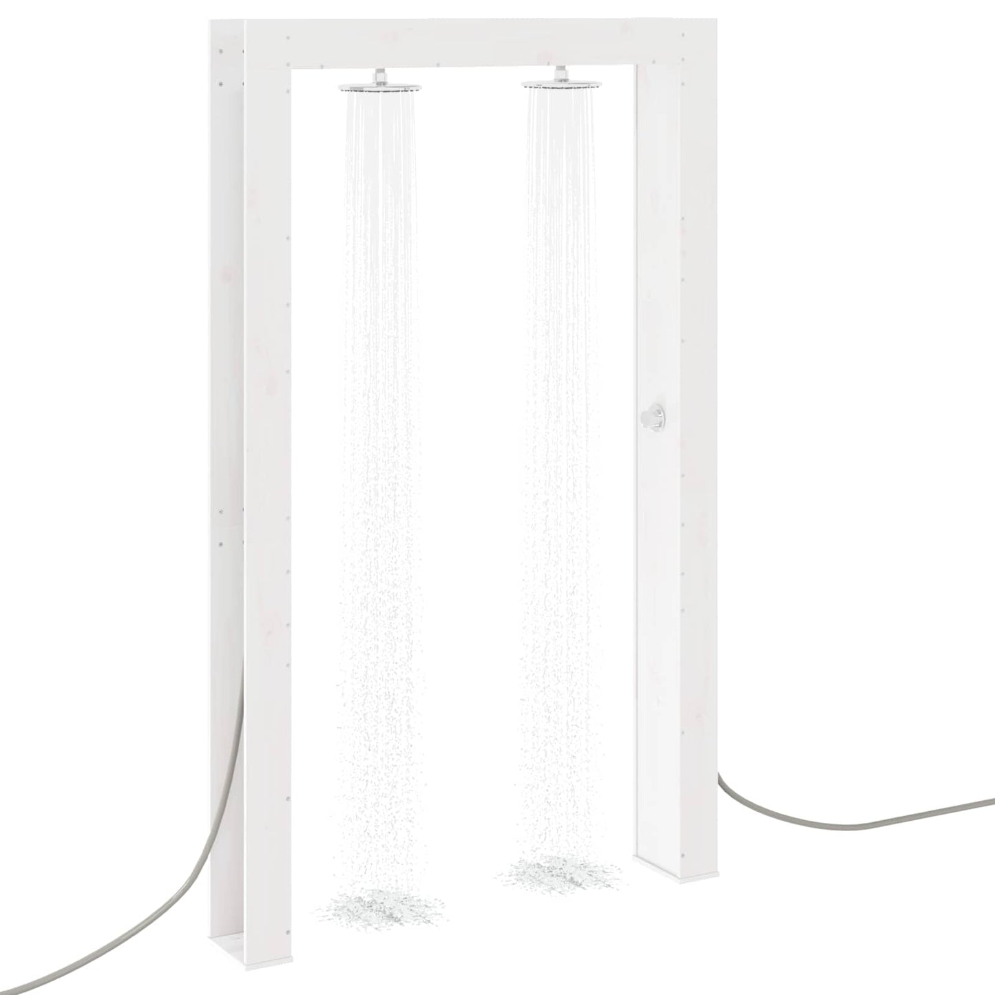 Buitendouche Wit 137 x 23 x 226 cm Massief grenenhout