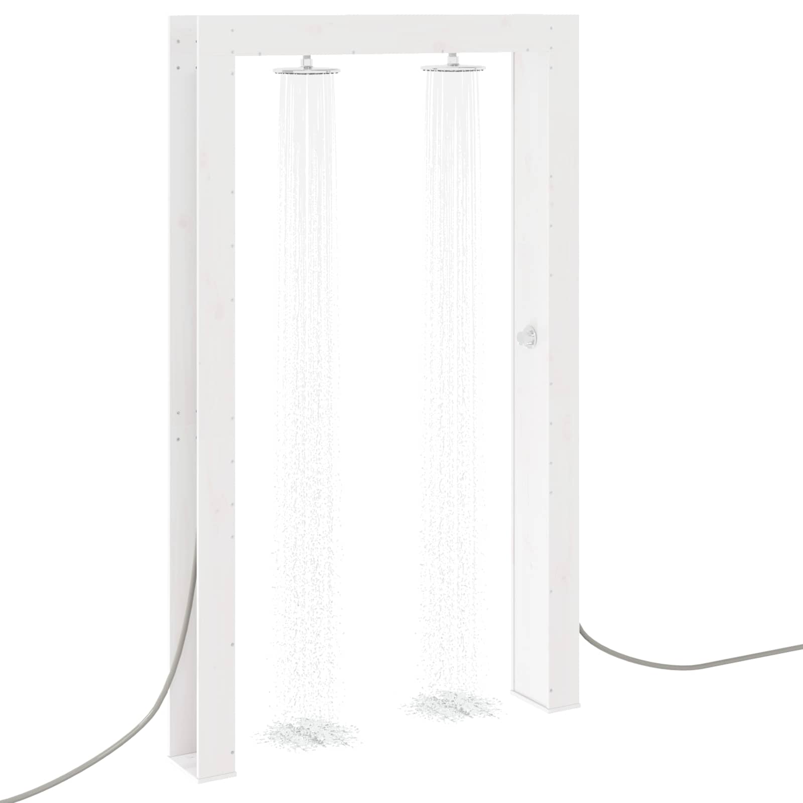 Buitendouche Wit 137 x 23 x 226 cm Massief grenenhout