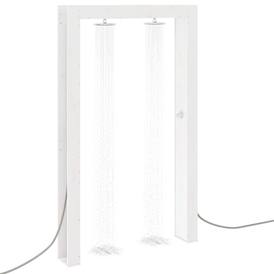 Buitendouche Wit 137 x 23 x 226 cm Massief grenenhout